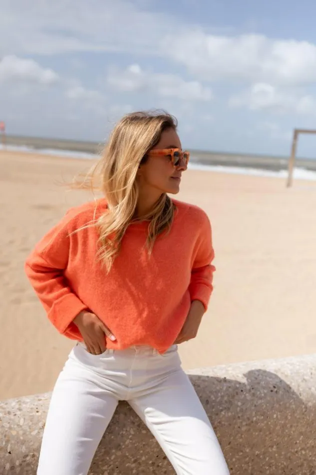 Easy Clothes Orange Jena Sweater Orange Women039s Clothing Sweaters Easy Clothes Orange Jena Sweater Orange Women039s Clothing Sweaters