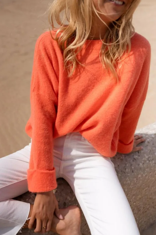 Easy Clothes Orange Jena Sweater Orange Women039s Clothing Sweaters Easy Clothes Orange Jena Sweater Orange Women039s Clothing Sweaters