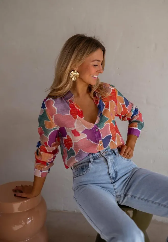 Easy Clothes Patterned Hadri Shirt Women039s Clothing Shirts