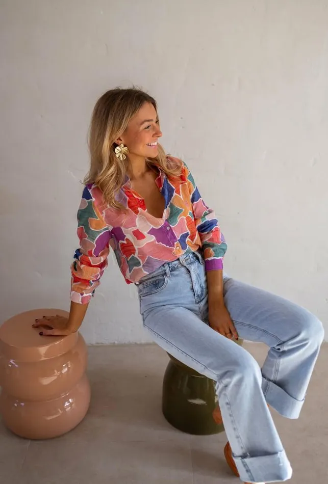 Easy Clothes Patterned Hadri Shirt Women039s Clothing Shirts
