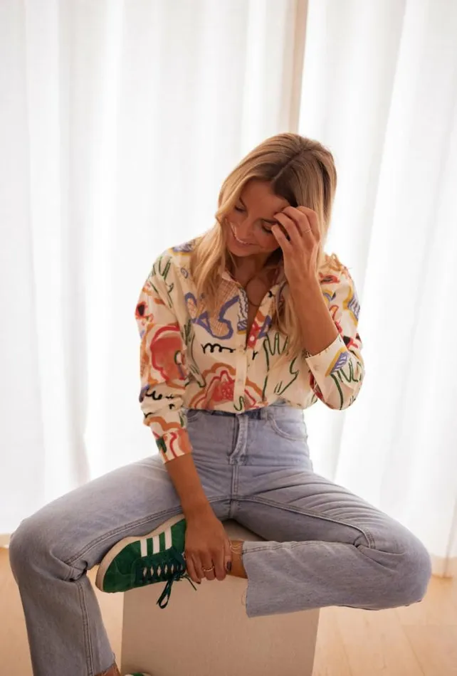 Easy Clothes Patterned Lou Shirt Women039s Clothing Shirts