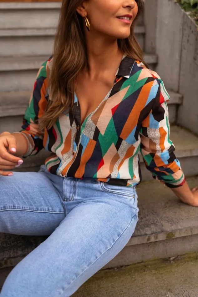 Easy Clothes Patterned Salva Shirt Women039s Clothing Shirts Easy Clothes Patterned Salva Shirt Women039s Clothing Shirts
