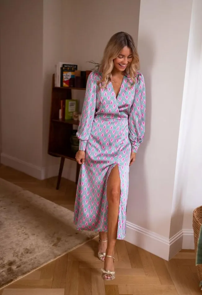 Easy Clothes Patterned Siam Maxi Dress Women039s Clothing Dresses