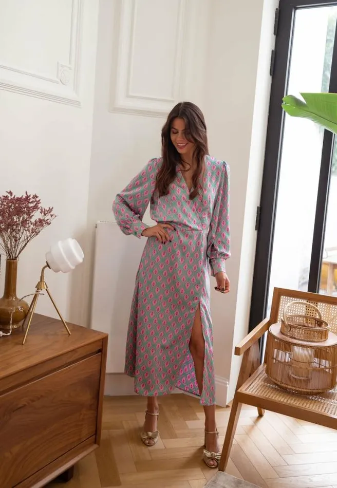 Easy Clothes Patterned Siam Maxi Dress Women039s Clothing Dresses