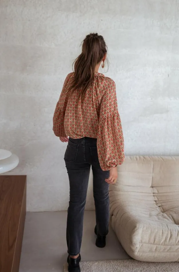 Easy Clothes Patterned Tiffany Blouse Women039s Clothing Blouses