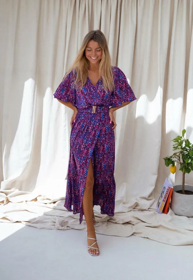 Easy Clothes Pink And Blue Ariana Dress Pink and Blue Women039s Clothing Dresses