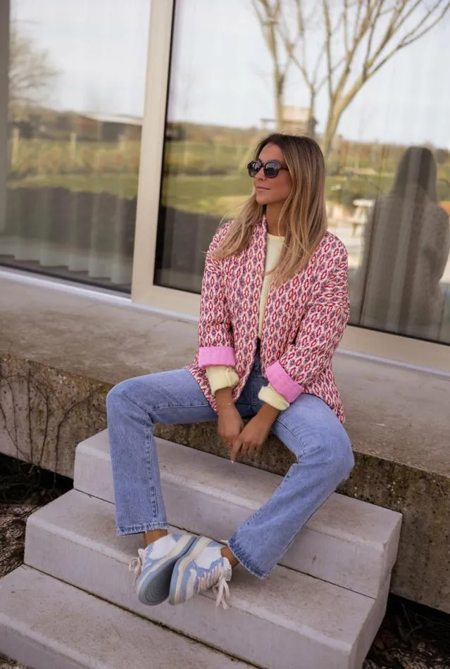 Easy Clothes Pink Belinda Quilted Jacket Women039s Clothing Jackets
