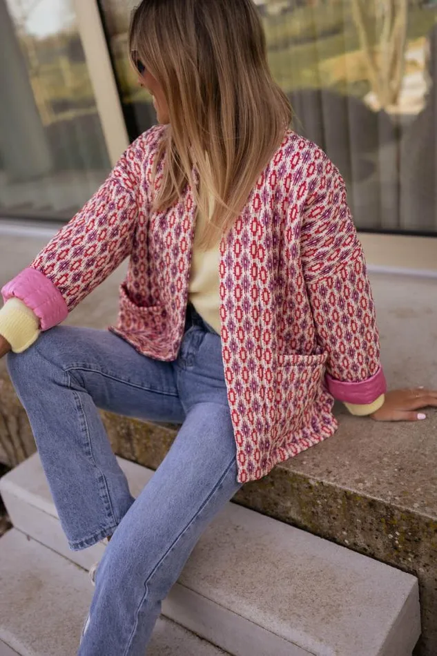 Easy Clothes Pink Belinda Quilted Jacket Women039s Clothing Jackets