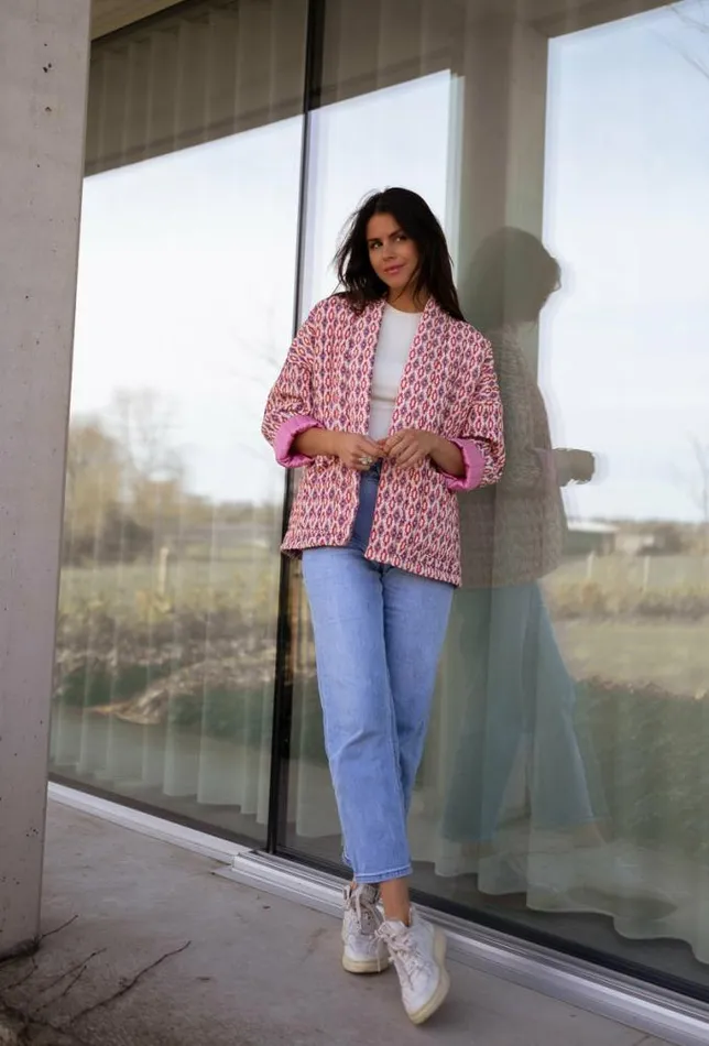 Easy Clothes Pink Belinda Quilted Jacket Women039s Clothing Jackets