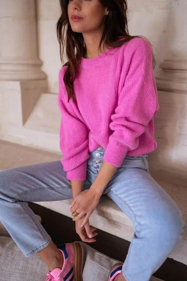 Easy Clothes Pink Bolla Sweater Pink Women039s Clothing Sweaters