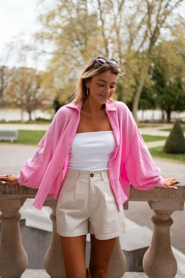 Easy Clothes Pink Darren Shirt Women039s Clothing Shirts Easy Clothes Pink Darren Shirt Women039s Clothing Shirts