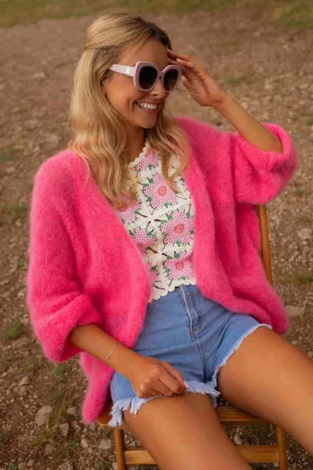 Easy Clothes Pink Emma Cardigan Women039s Clothing Cardigans Easy Clothes Pink Emma Cardigan Women039s Clothing Cardigans