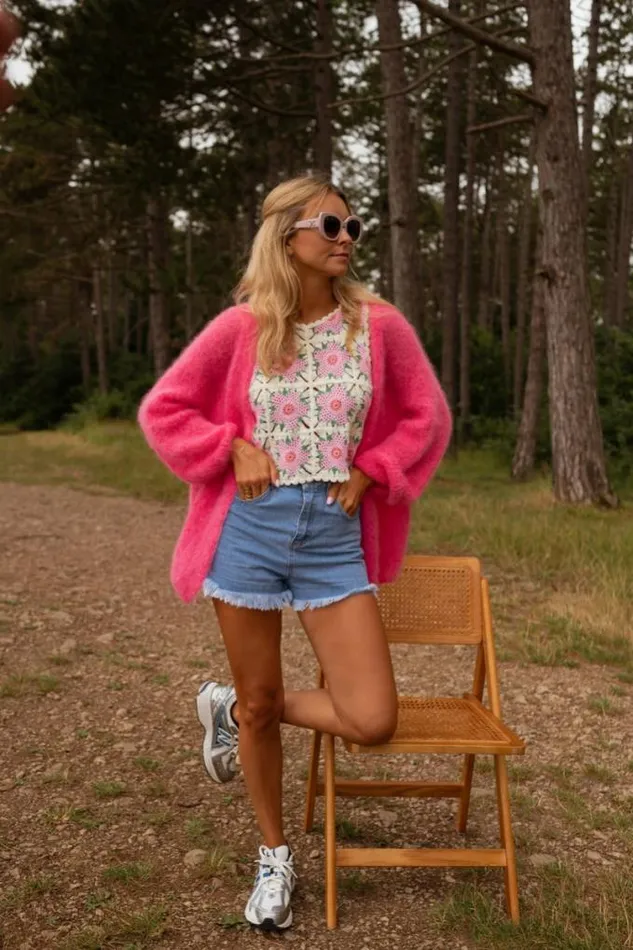 Easy Clothes Pink Emma Cardigan Women039s Clothing Cardigans Easy Clothes Pink Emma Cardigan Women039s Clothing Cardigans