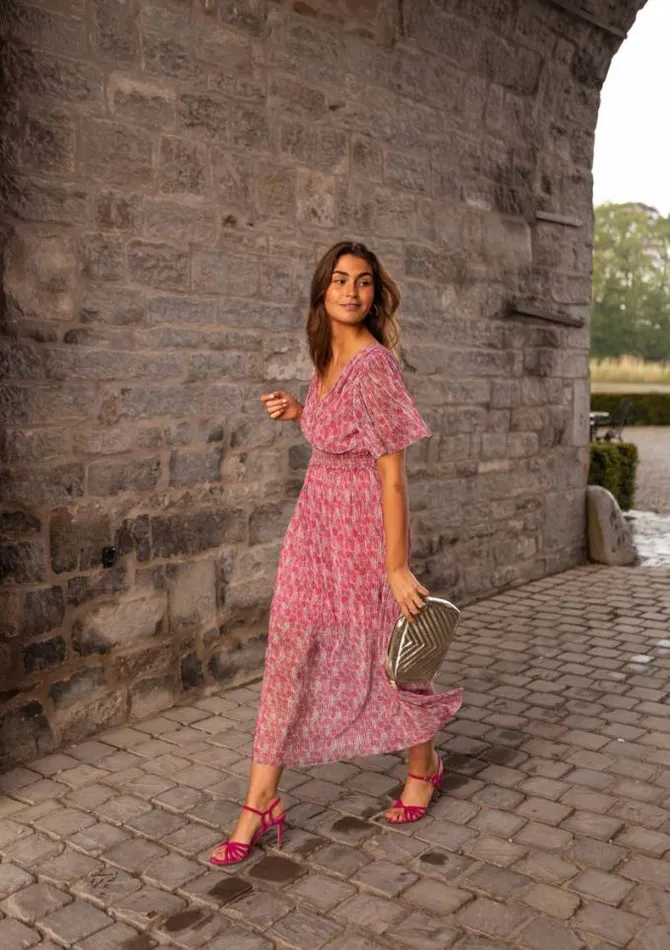 Easy Clothes Pink Floral Ottilia Dress Women039s Clothing Dresses