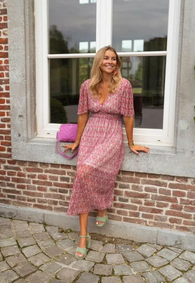 Easy Clothes Pink Floral Ottilia Dress Women039s Clothing Dresses