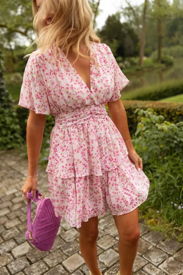 Easy Clothes Pink Floral Sabine Dress Women039s Clothing Dresses