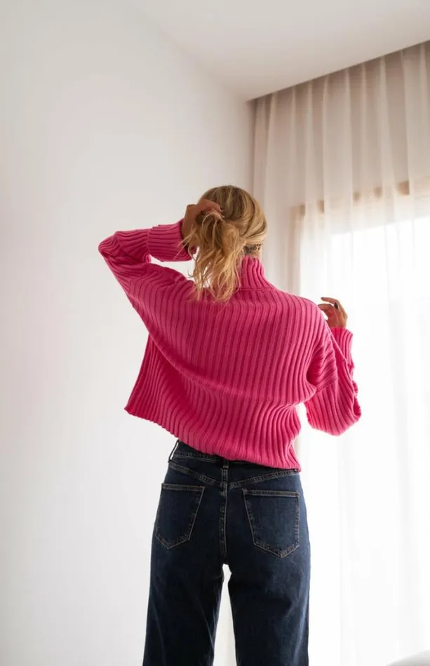 Easy Clothes Pink Georgia Sweater Pink Women039s Clothing Sweaters