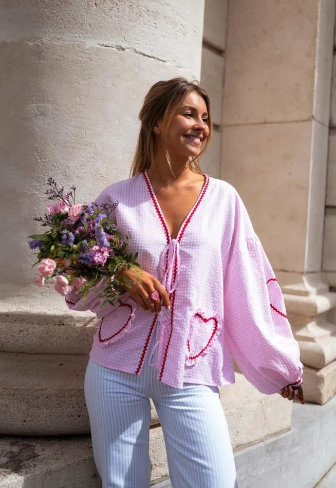 Easy Clothes Pink Gingham Harper Blouse Women039s Clothing Blouses Easy Clothes Pink Gingham Harper Blouse Women039s Clothing Blouses