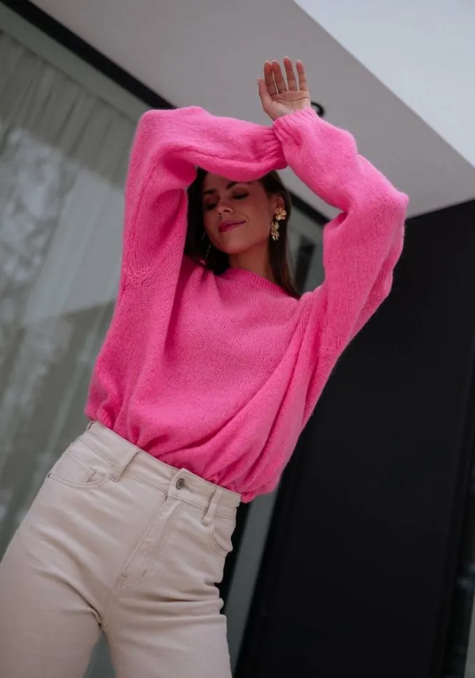 Easy Clothes Pink Joela Sweater Pink Women039s Clothing Sweaters