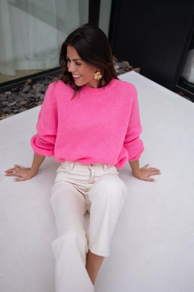 Easy Clothes Pink Joela Sweater Pink Women039s Clothing Sweaters