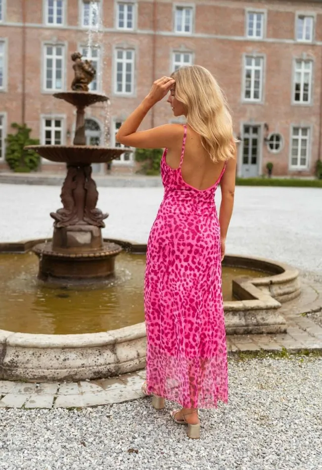 Easy Clothes Pink Leopard Ludo Dress Pink Leopard Women039s Clothing Dresses
