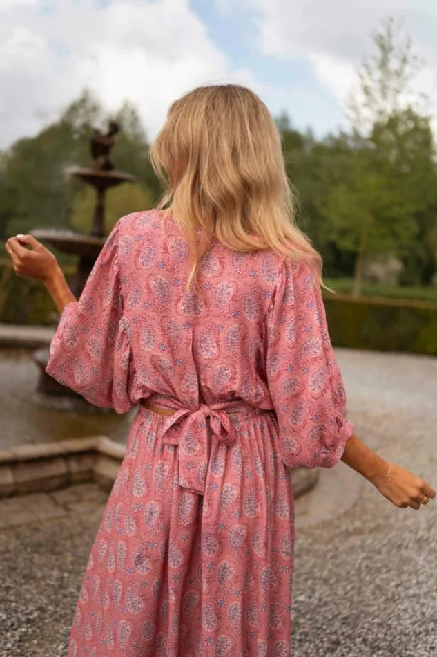 Easy Clothes Pink Patterned Karlou Blouse Women039s Clothing Blouses
