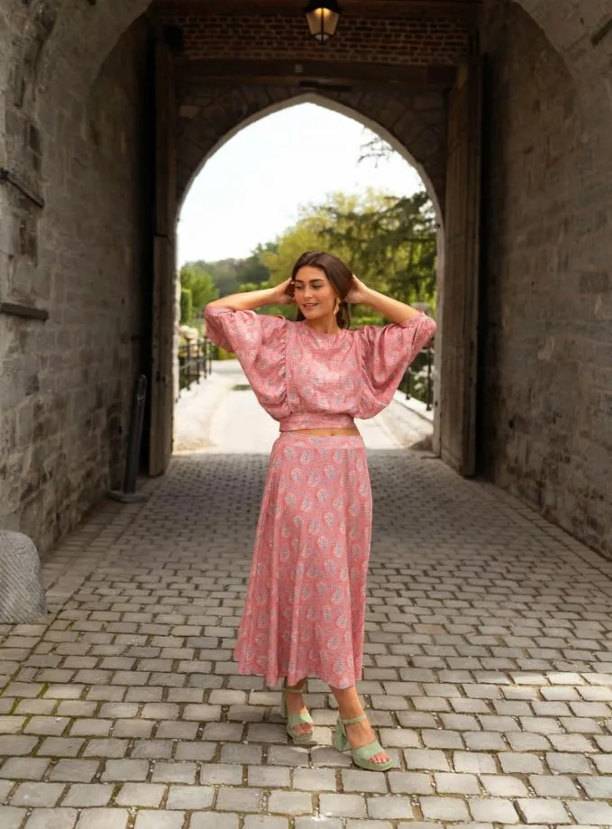 Easy Clothes Pink Patterned Karlou Blouse Women039s Clothing Blouses