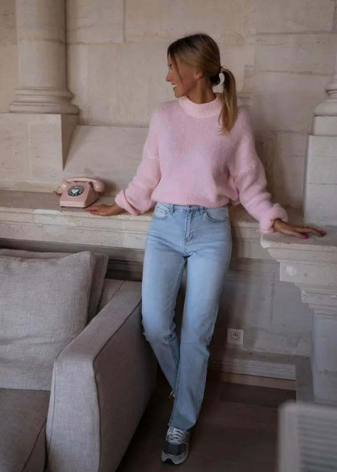 Easy Clothes Pink Ryta Sweater Women039s Clothing Sweaters