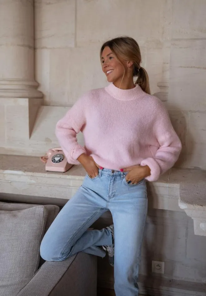 Easy Clothes Pink Ryta Sweater Women039s Clothing Sweaters