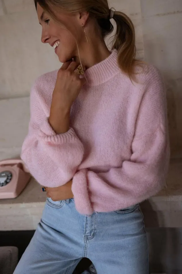 Easy Clothes Pink Ryta Sweater Women039s Clothing Sweaters