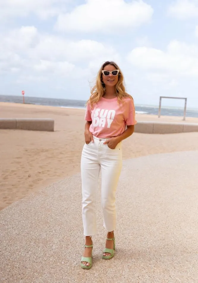 Easy Clothes Pink Sunday TShirt Women039s Clothing Tshirts Easy Clothes Pink Sunday TShirt Women039s Clothing Tshirts