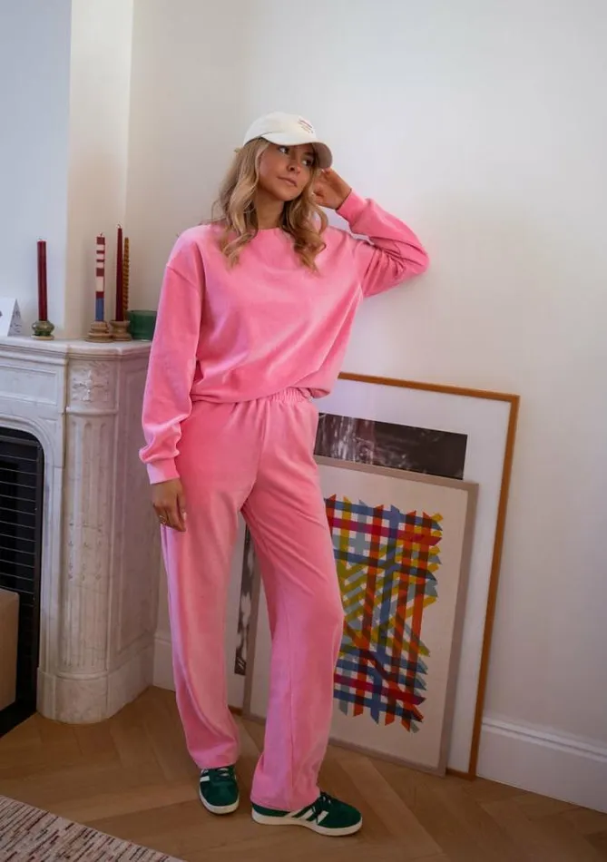 Easy Clothes Pink Velvet Nino Sweater Women039s Clothing Sweaters