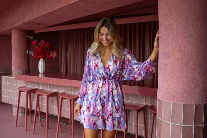Easy Clothes Purple Patterned Khali Dress Women039s Clothing Dresses Easy Clothes Purple Patterned Khali Dress Women039s Clothing Dresses