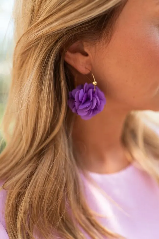 Easy Clothes Purple Tamara Earrings Jewelry and Accessories Earrings
