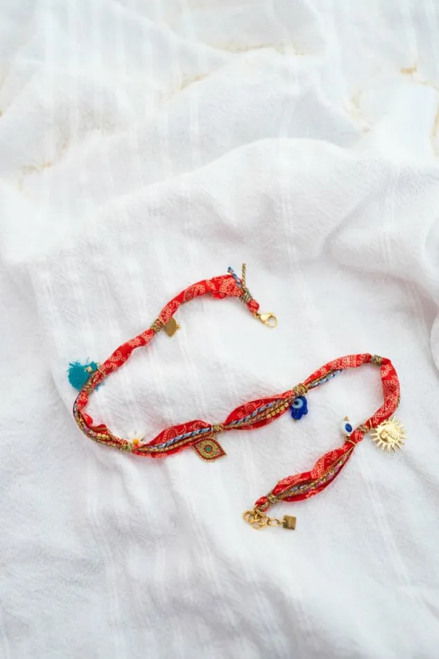 Easy Clothes Red And Golden Louny Bracelet Jewelry and Accessories Bracelets Easy Clothes Red And Golden Louny Bracelet Jewelry and Accessories Bracelets