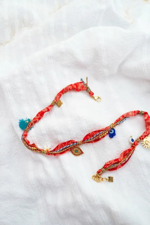 Easy Clothes Red And Golden Louny Bracelet Jewelry and Accessories Bracelets Easy Clothes Red And Golden Louny Bracelet Jewelry and Accessories Bracelets