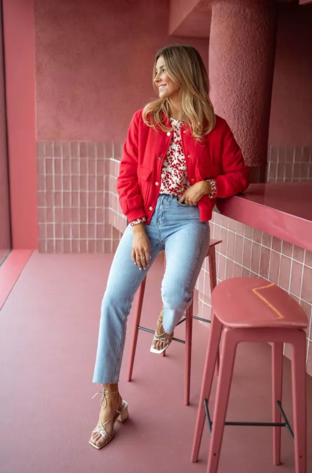 Easy Clothes Red Angelina Bomber Jacket Women039s Clothing Jackets Easy Clothes Red Angelina Bomber Jacket Women039s Clothing Jackets