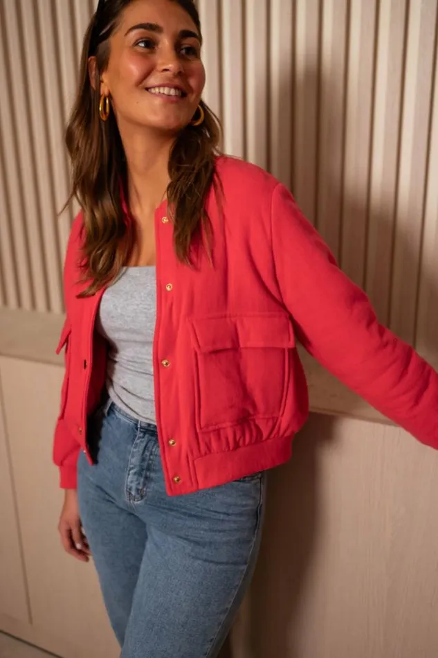 Easy Clothes Red Angelina Bomber Jacket Women039s Clothing Jackets Easy Clothes Red Angelina Bomber Jacket Women039s Clothing Jackets