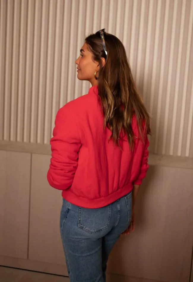 Easy Clothes Red Angelina Bomber Jacket Women039s Clothing Jackets Easy Clothes Red Angelina Bomber Jacket Women039s Clothing Jackets