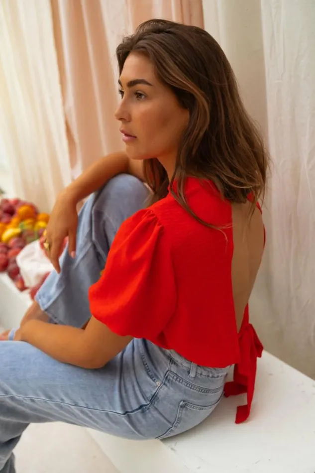 Easy Clothes Red Didie Top Women039s Clothing Tops Easy Clothes Red Didie Top Women039s Clothing Tops