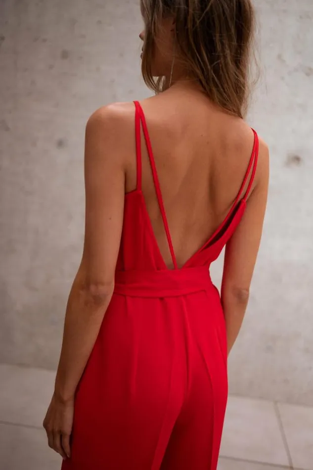 Easy Clothes Red Maelle Jumpsuit Women039s Clothing Jumpsuits and Rompers