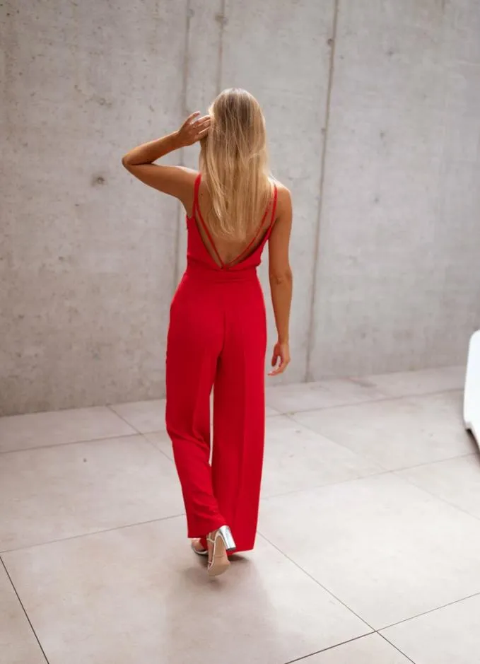 Easy Clothes Red Maelle Jumpsuit Women039s Clothing Jumpsuits and Rompers
