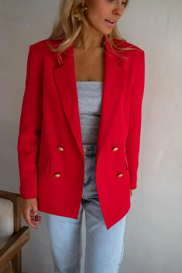 Easy Clothes Red Maon Blazer Red Women039s Clothing Pants and Jeans