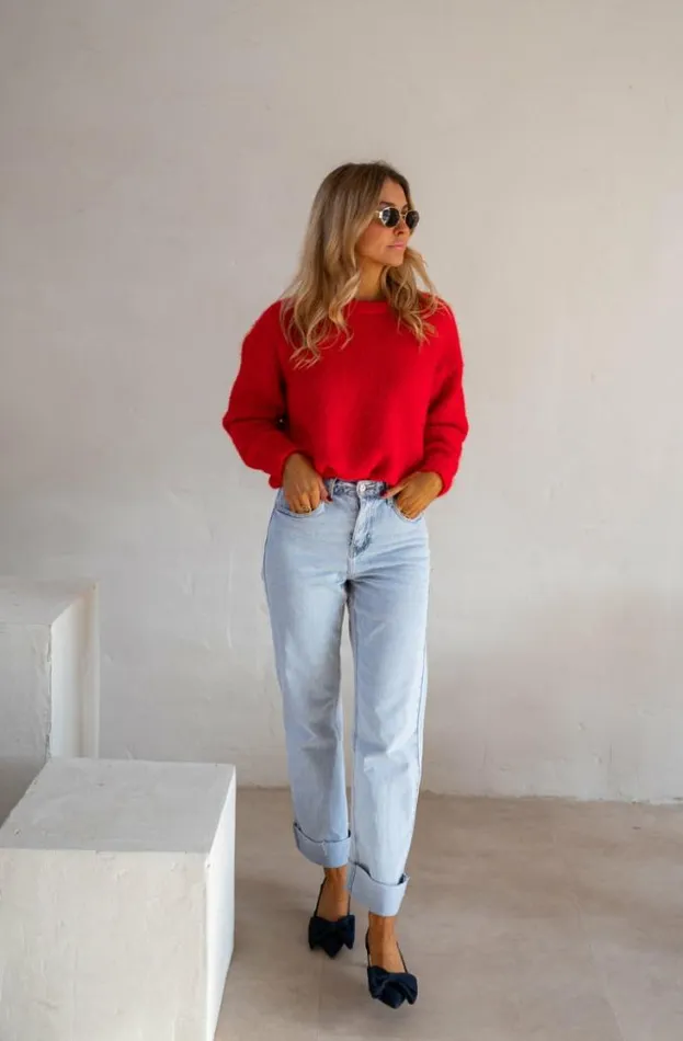 Easy Clothes Red Melania Sweater Women039s Clothing Sweaters