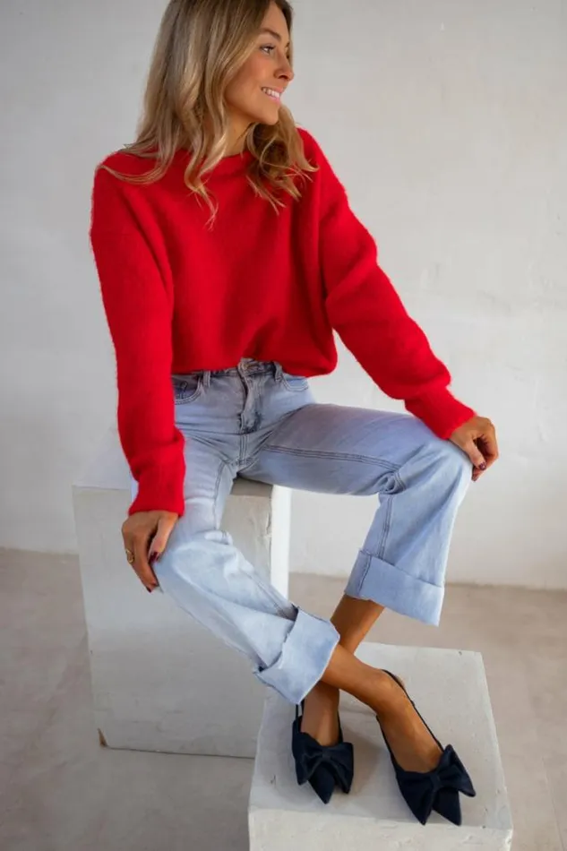 Easy Clothes Red Melania Sweater Women039s Clothing Sweaters Easy Clothes Red Melania Sweater Women039s Clothing Sweaters