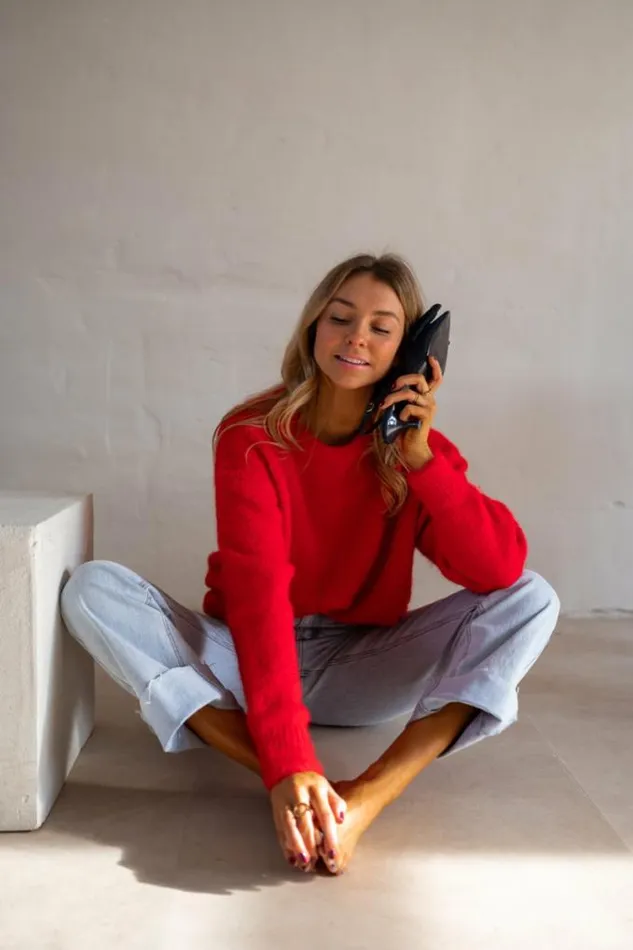 Easy Clothes Red Melania Sweater Women039s Clothing Sweaters Easy Clothes Red Melania Sweater Women039s Clothing Sweaters