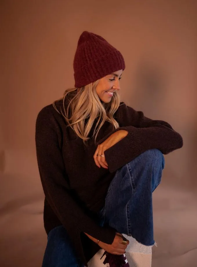 Easy Clothes Rust Sama Beanie Rust Jewelry and Accessories Hats and Beanies