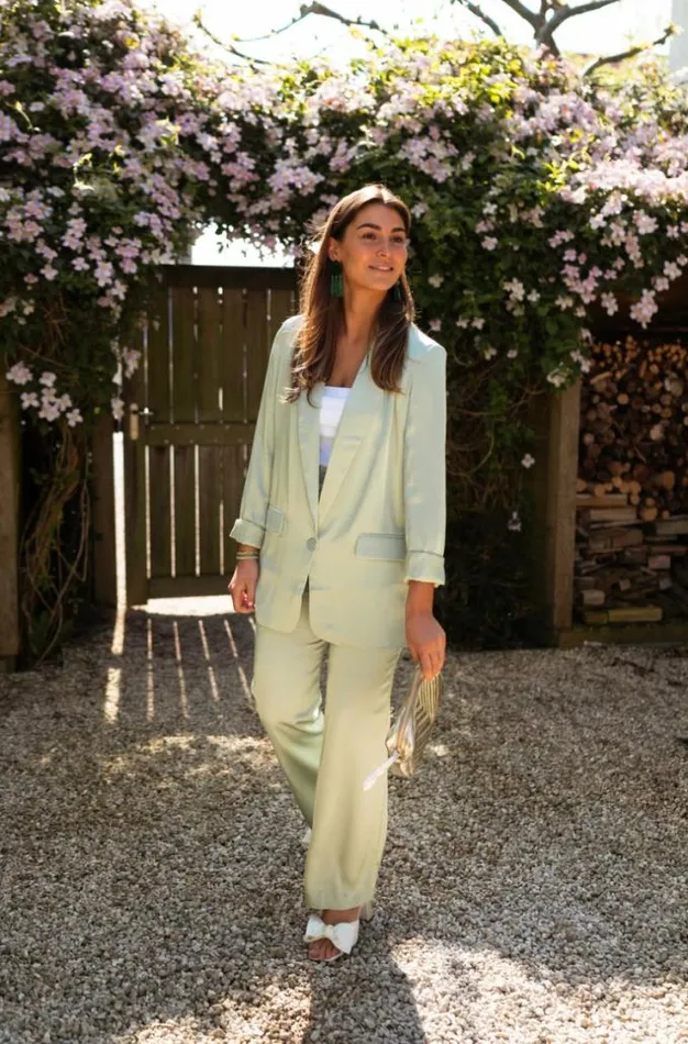 Easy Clothes Sea Green Satin Gabriela Blazer Sea Green Women039s Clothing Blazers Easy Clothes Sea Green Satin Gabriela Blazer Sea Green Women039s Clothing Blazers