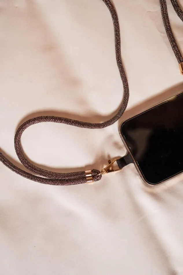 Easy Clothes Silvery Flore Phone Lanyard Jewelry and Accessories Phone Accessories Easy Clothes Silvery Flore Phone Lanyard Jewelry and Accessories Phone Accessories