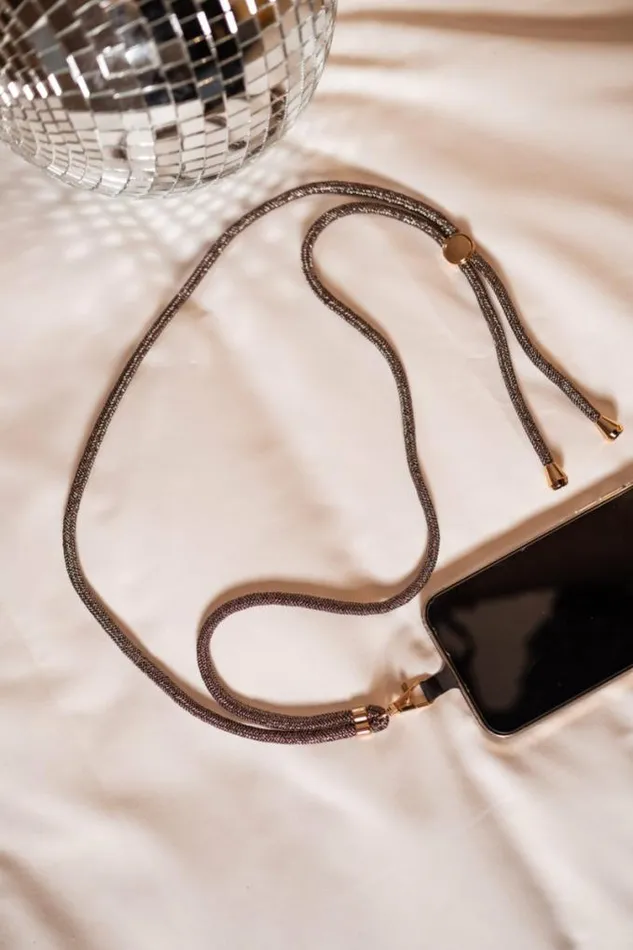 Easy Clothes Silvery Flore Phone Lanyard Jewelry and Accessories Phone Accessories Easy Clothes Silvery Flore Phone Lanyard Jewelry and Accessories Phone Accessories